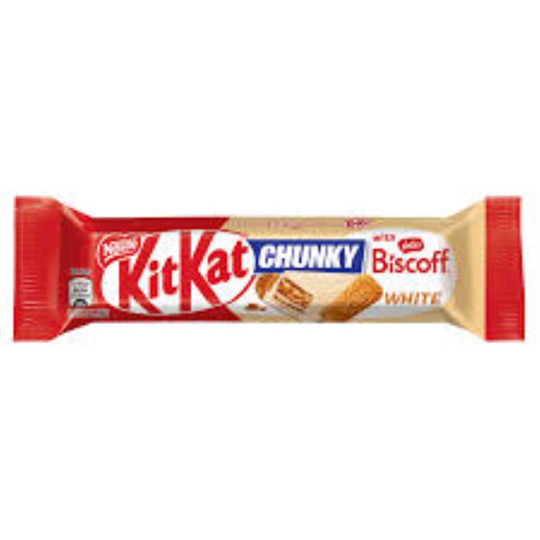 NL KITKAT CHUNKY BISCOFF WHITE 42G